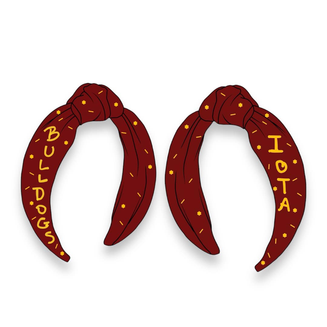 Beaded headband - BULLDOGS