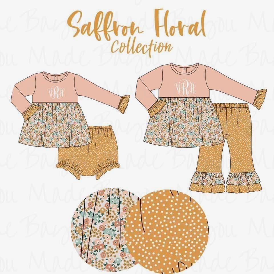 Saffron Floral Set