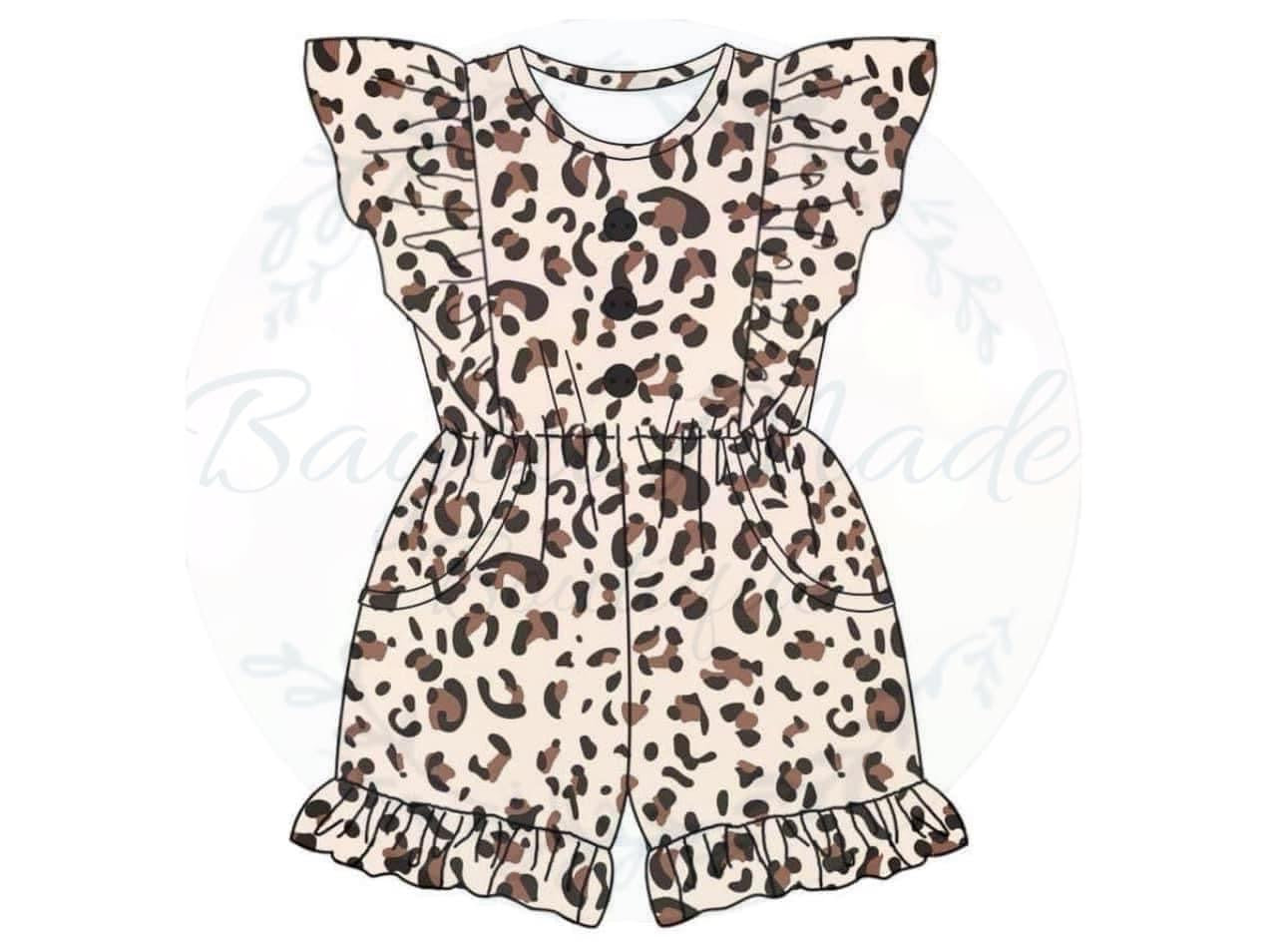 Cheetah vibes romper