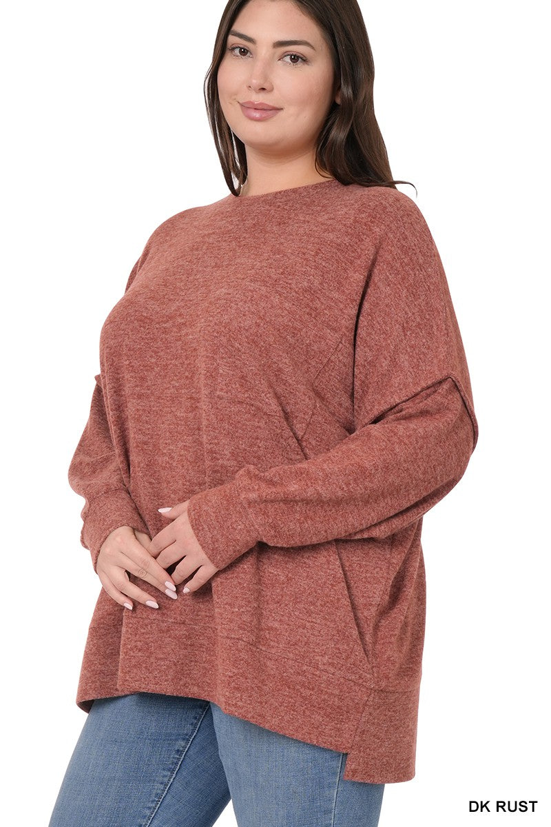 Softest Oversized Sweater - Dark Rust