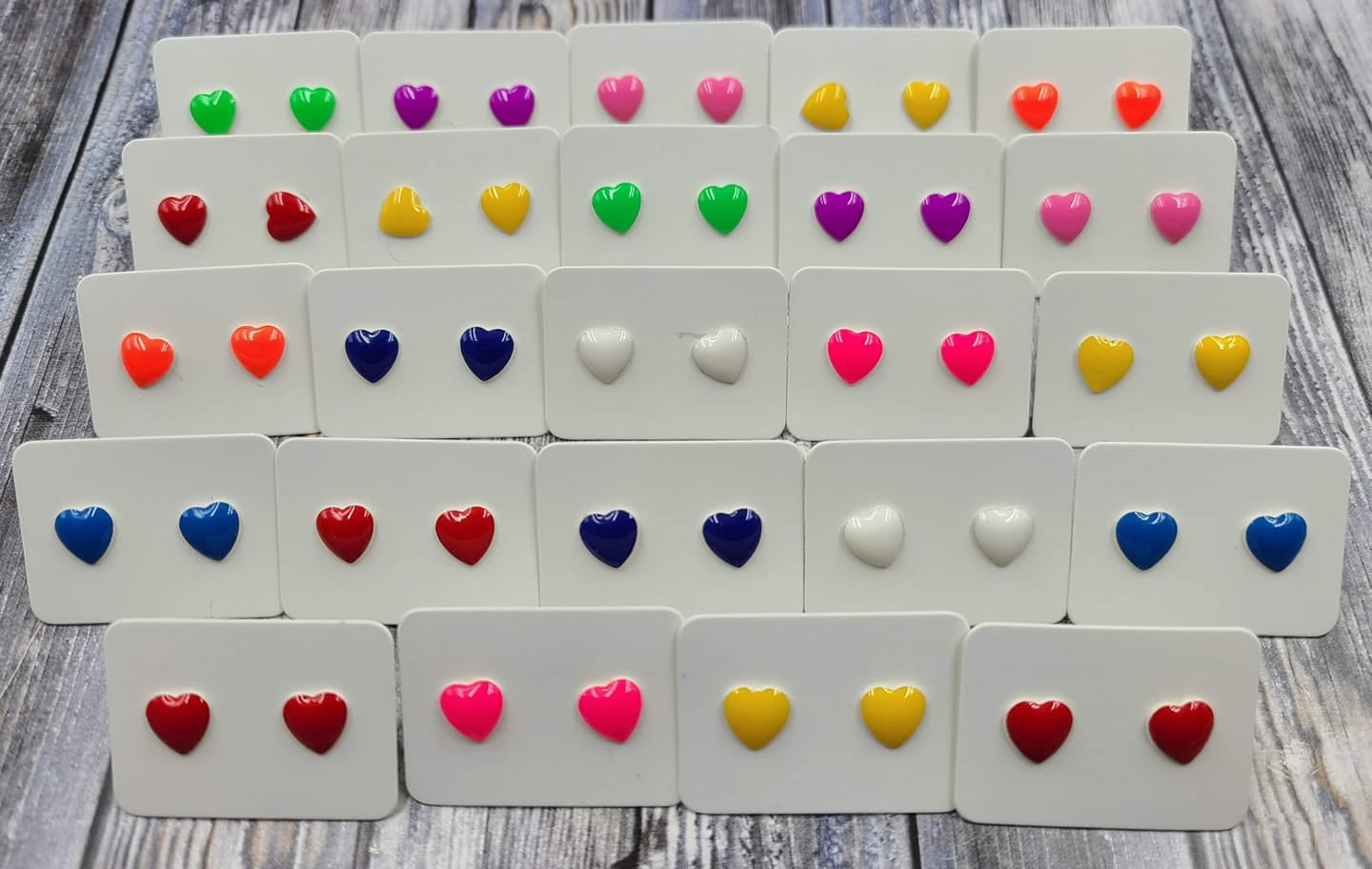 Heart studs