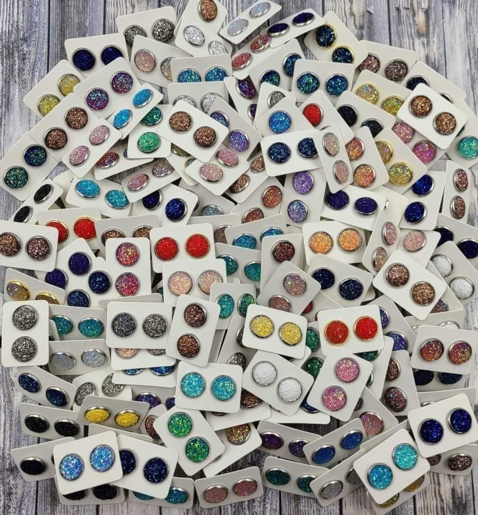Druzy studs