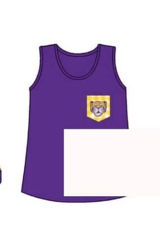 Purple & Gold Tigers Mom Tank