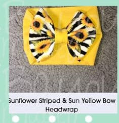 Infant bow headwrap