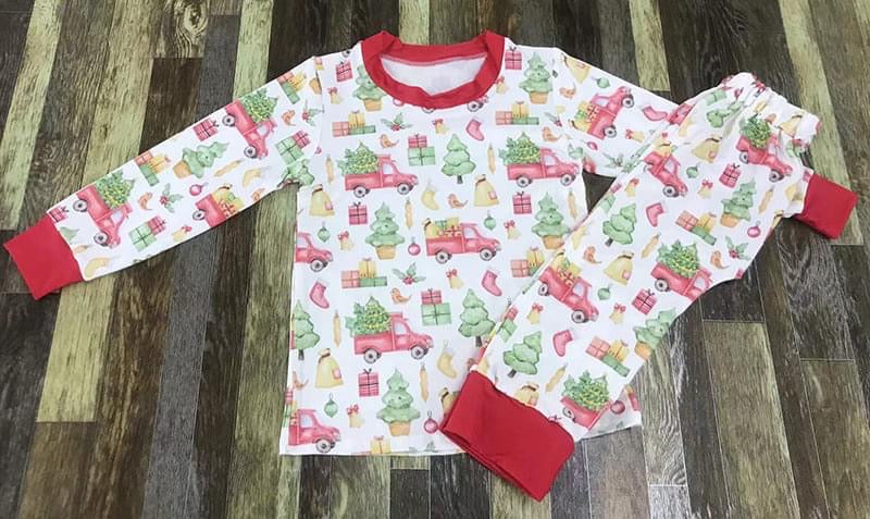 Christmas truck pajamas