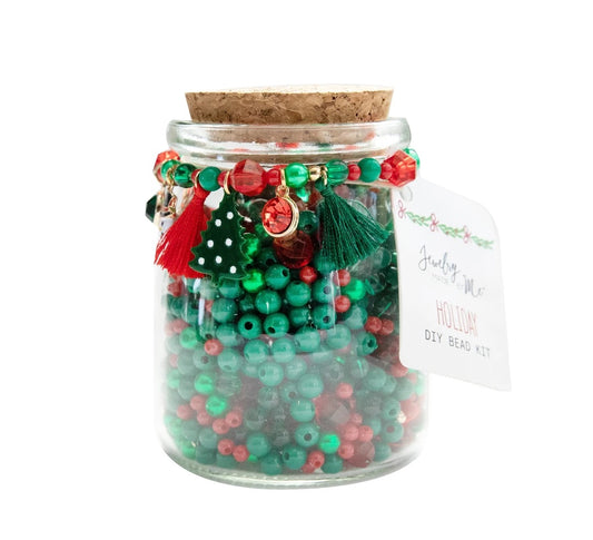 Christmas Bead Kit Jar Christmas Motif Charms