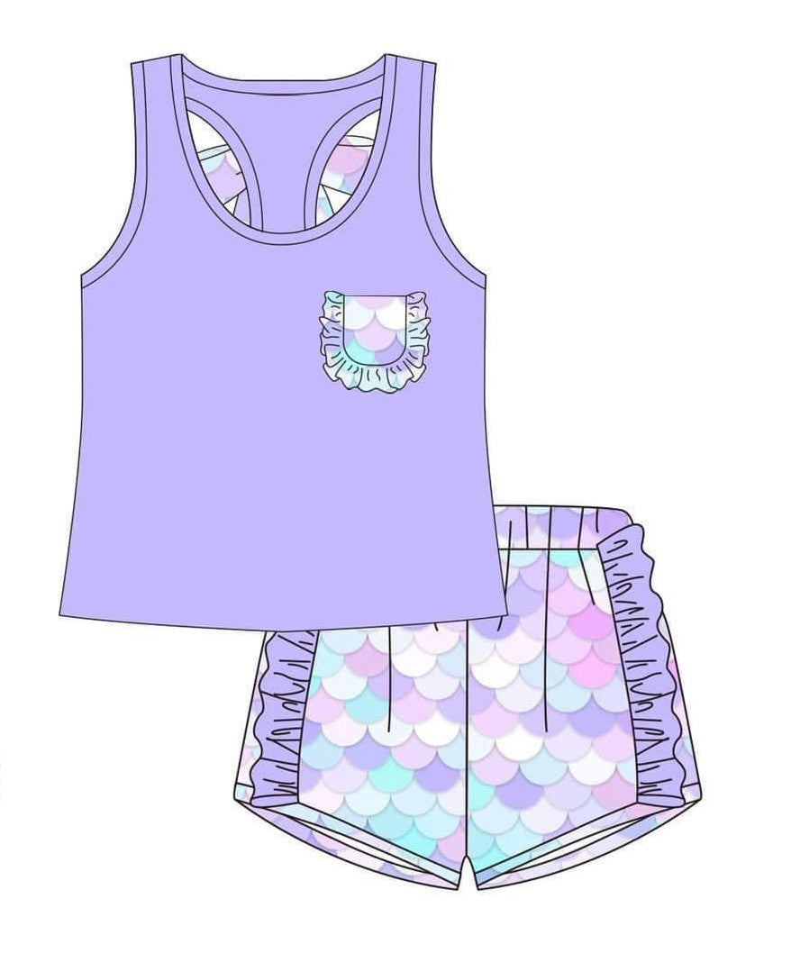 Mermaid tank set