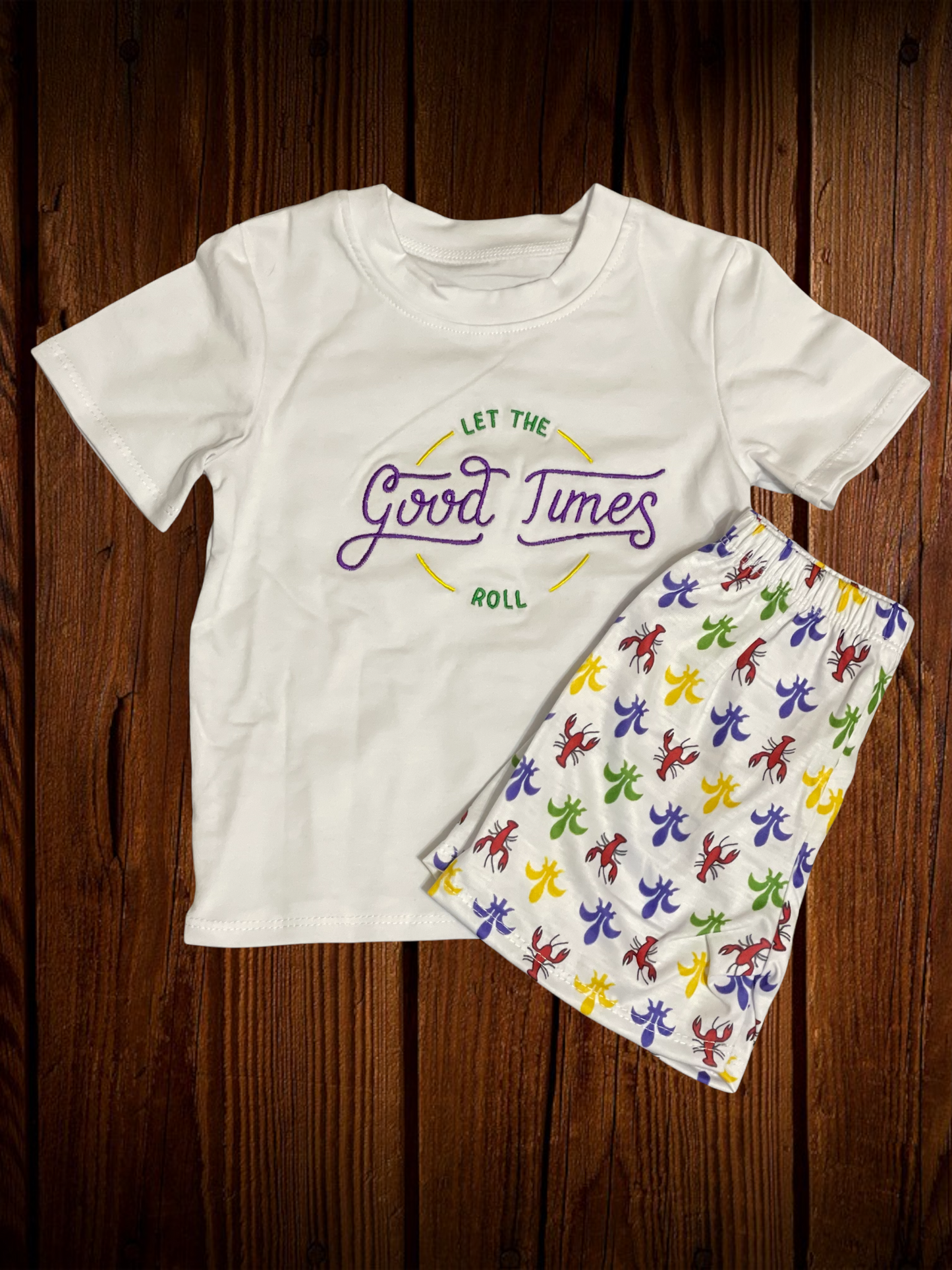 Let the good times roll shorts set