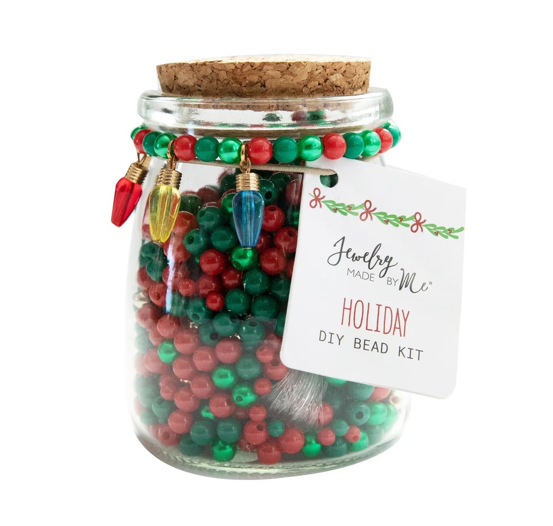 Christmas Bead Kit Jar Christmas Light Charms