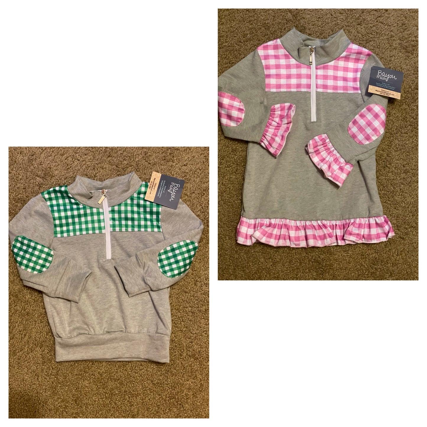 Gingham pullovers