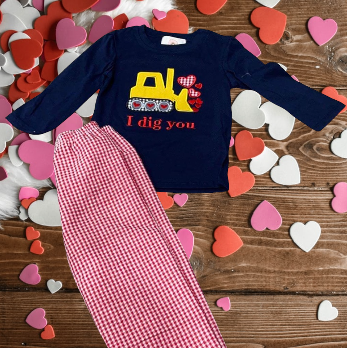 Valentine I dig you pants set