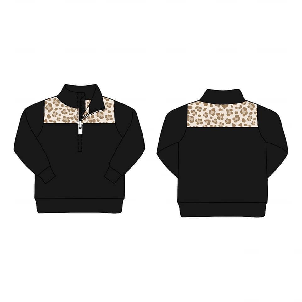 Ladies leopard pullover