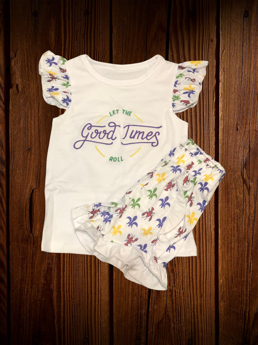 Let the good times roll shorts set