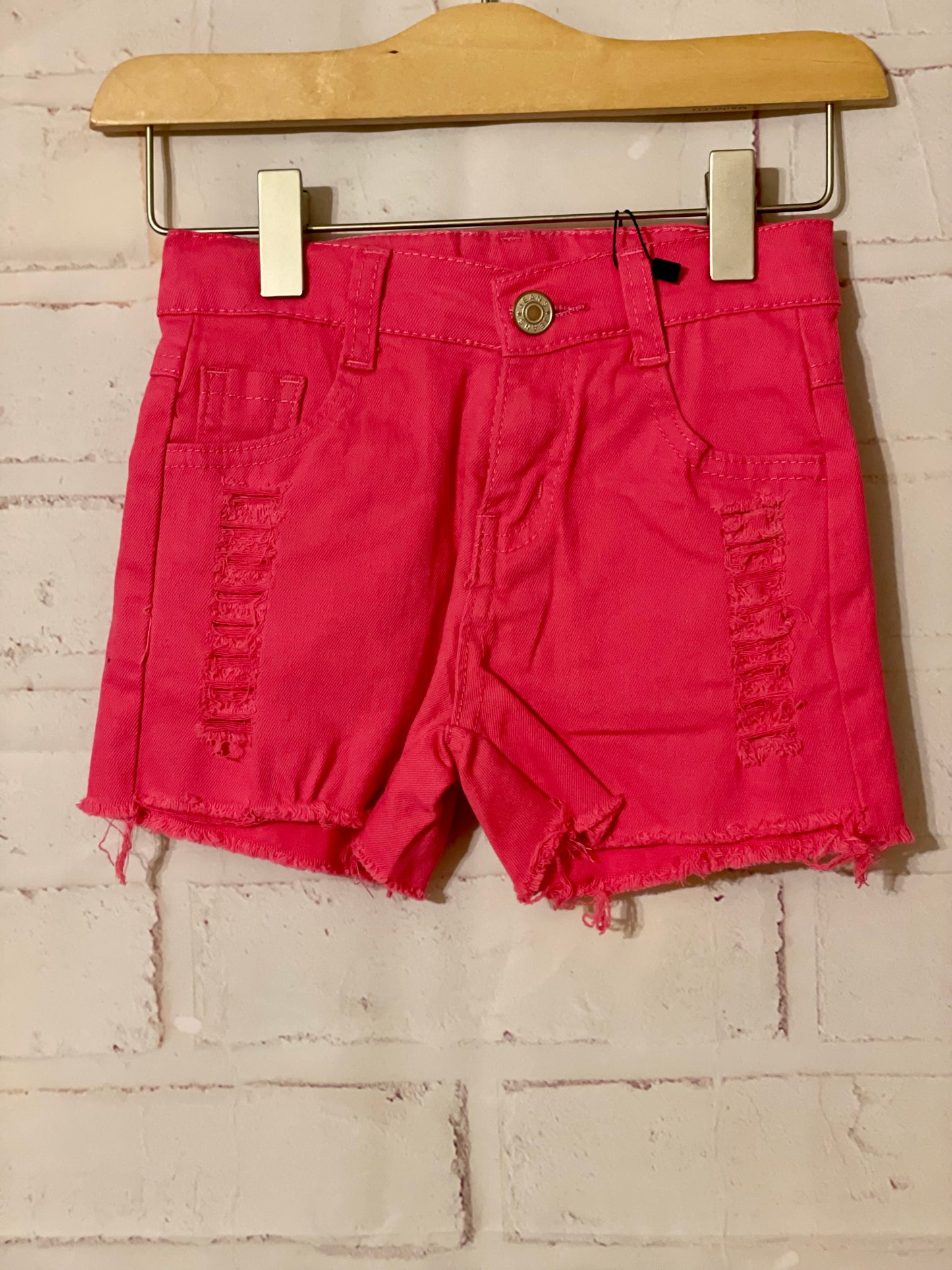 Distressed girls shorts