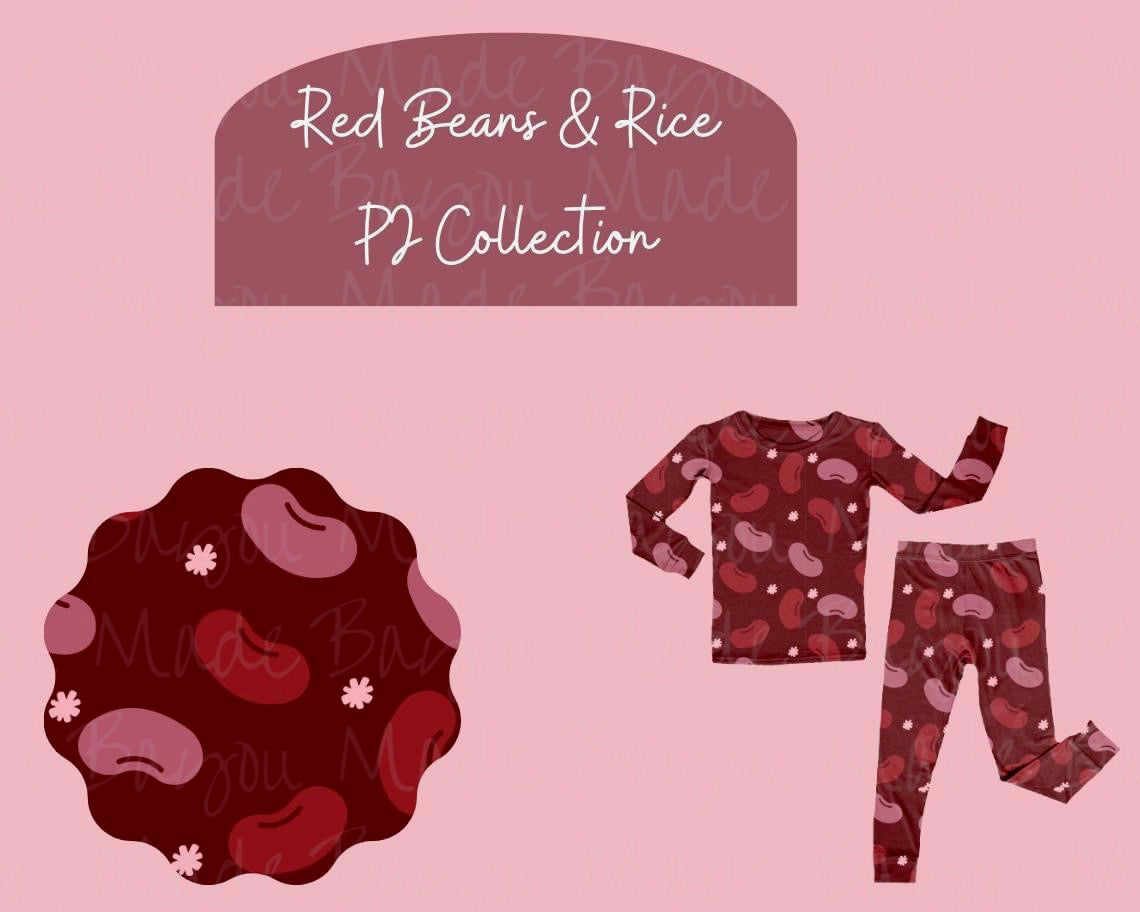 Red beans & rice pj collection