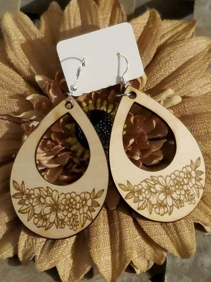 Wooden earrings